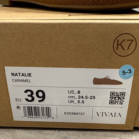 VIVAIA Natalie Caramel Brown Casual Mary Jane Shoes EUC Clean! 8, EU39 - Picture 2 of 8